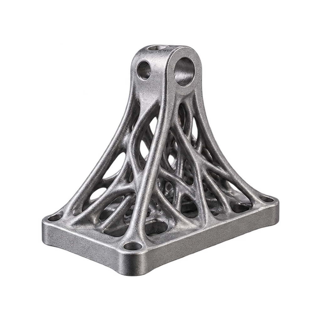 Metal 3D printed prototype bracket for industrial product development and design validation