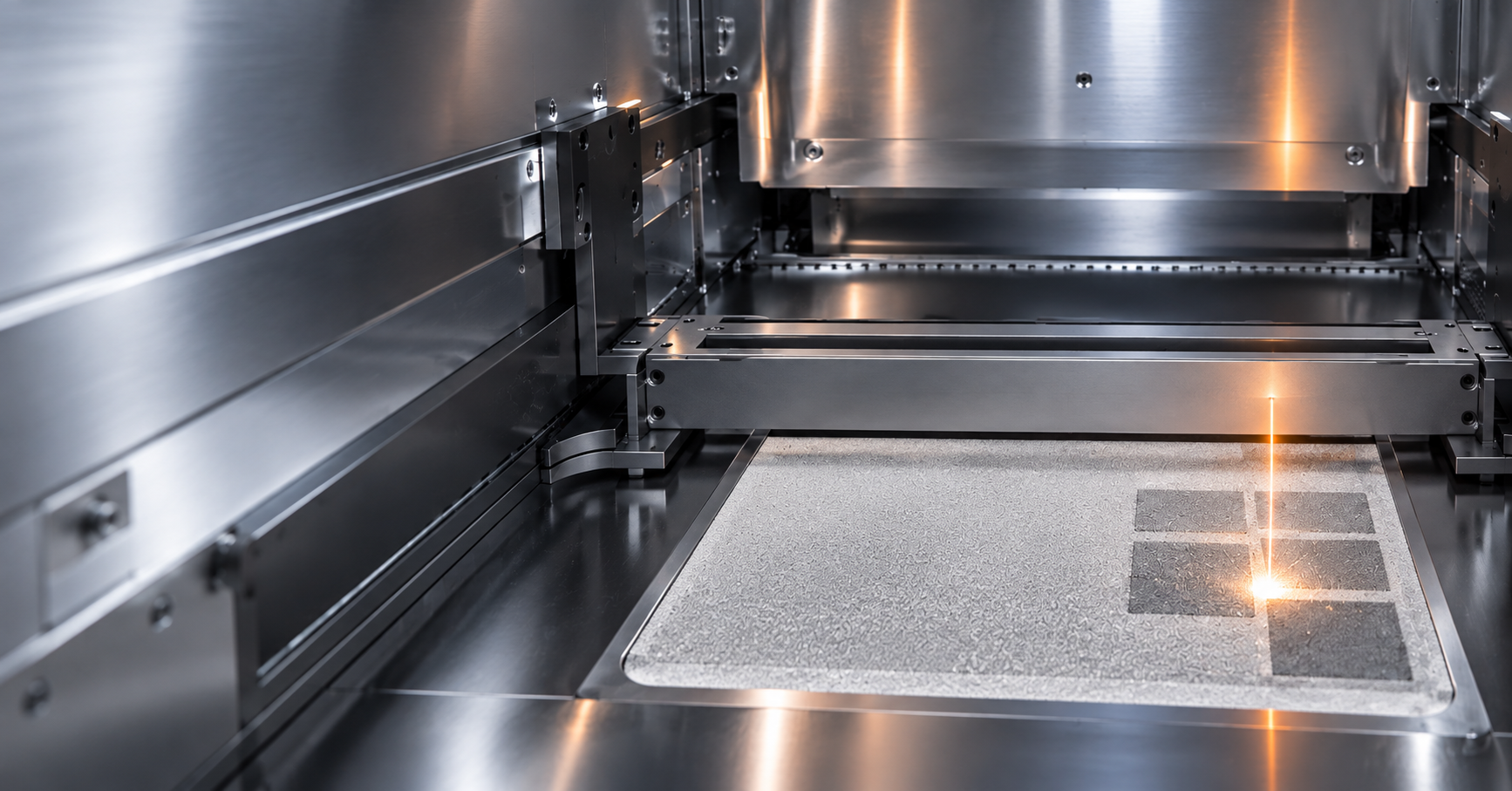 FF-M200 LFPT laser-following powder recoating system coordinating laser processing and powder spreading for higher metal 3D printing efficiency