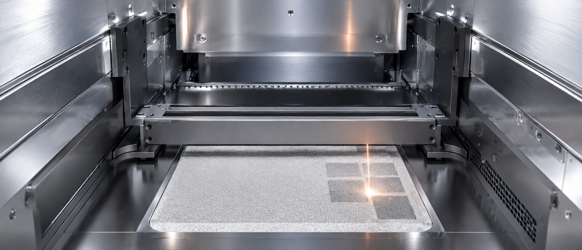 FF-M300 LFPT laser-following powder recoating system coordinating laser processing and powder spreading for higher metal 3D printing efficiency