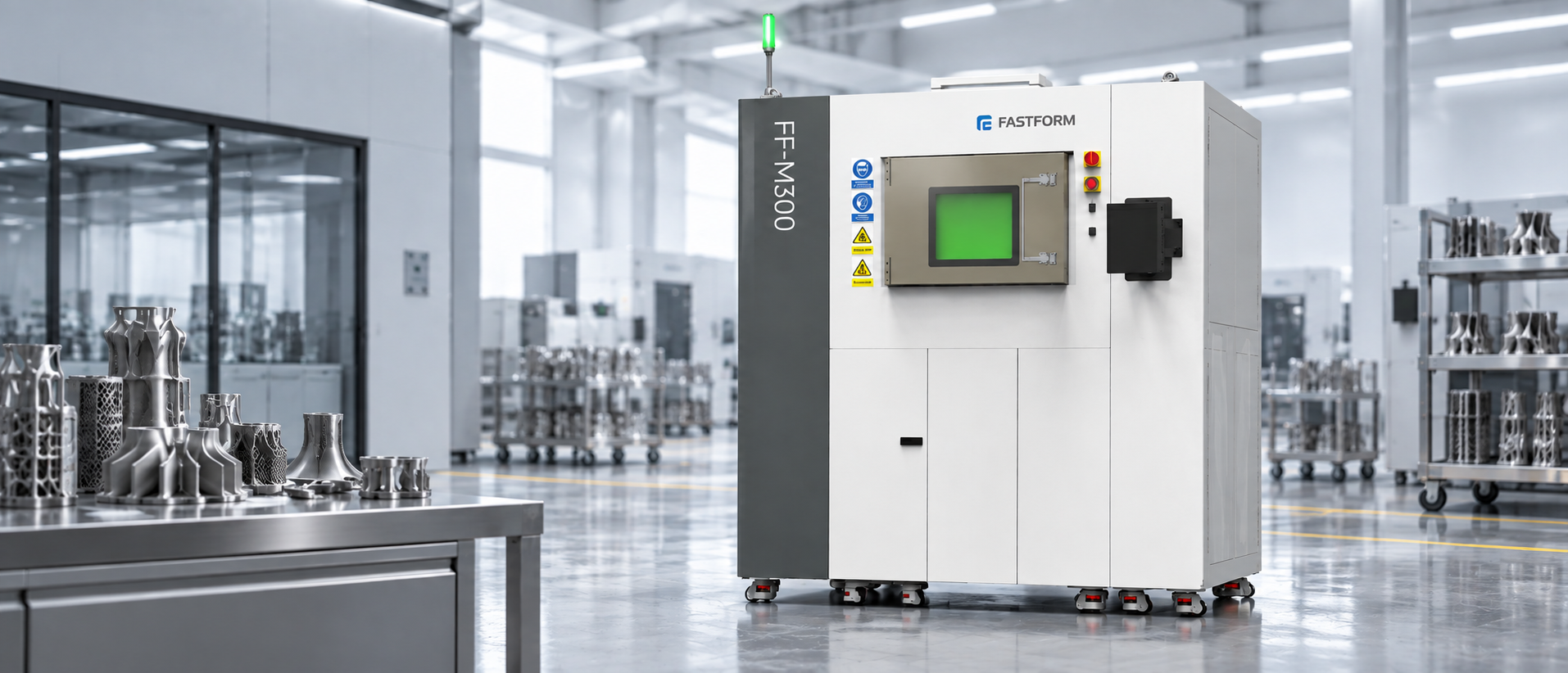 FF-M300 compact industrial metal 3D printer for rapid installation, commissioning, and production-line deployment