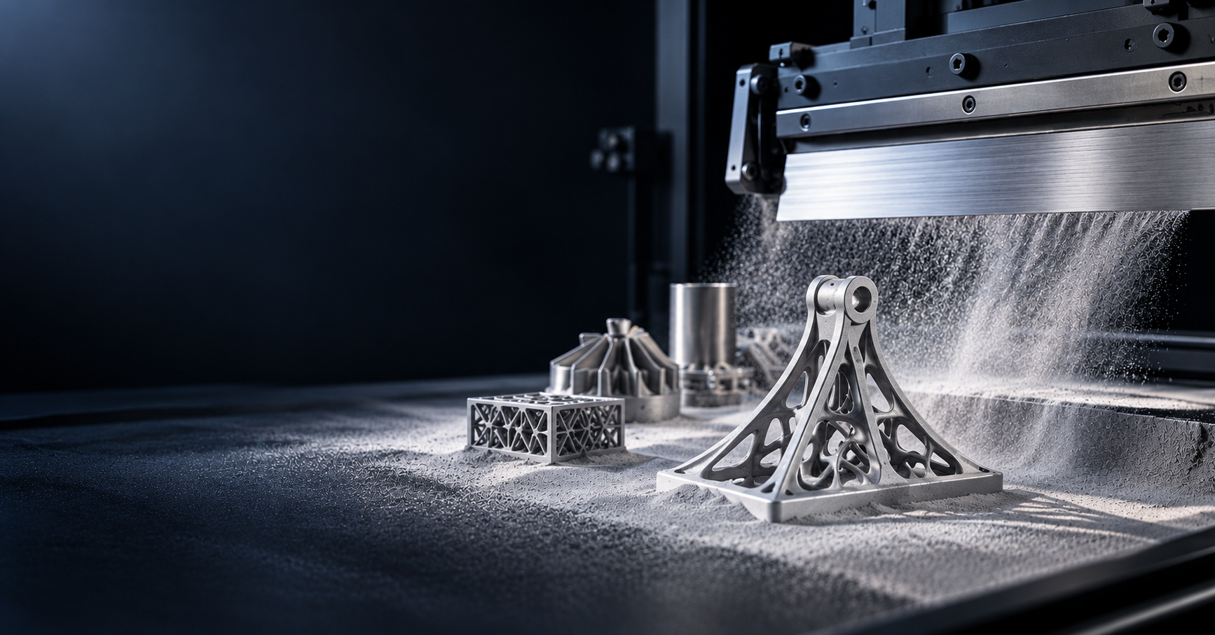 Flexible powder recoating system for uniform metal powder deposition in additive manufacturing