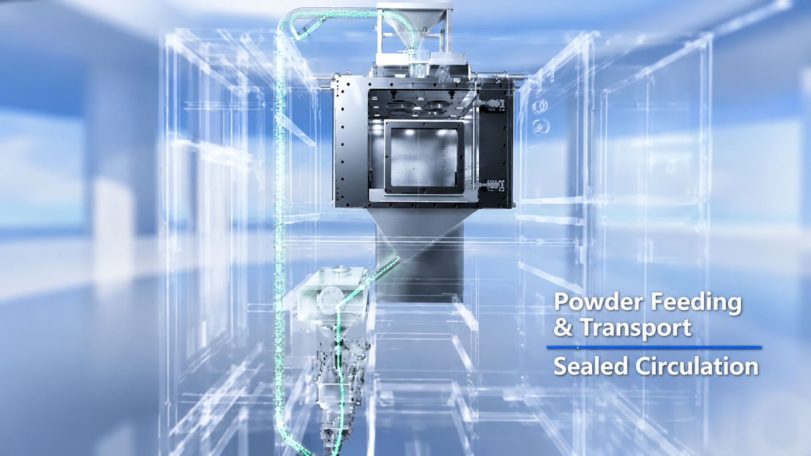 Closed-Loop Powder Feeding and Transport System